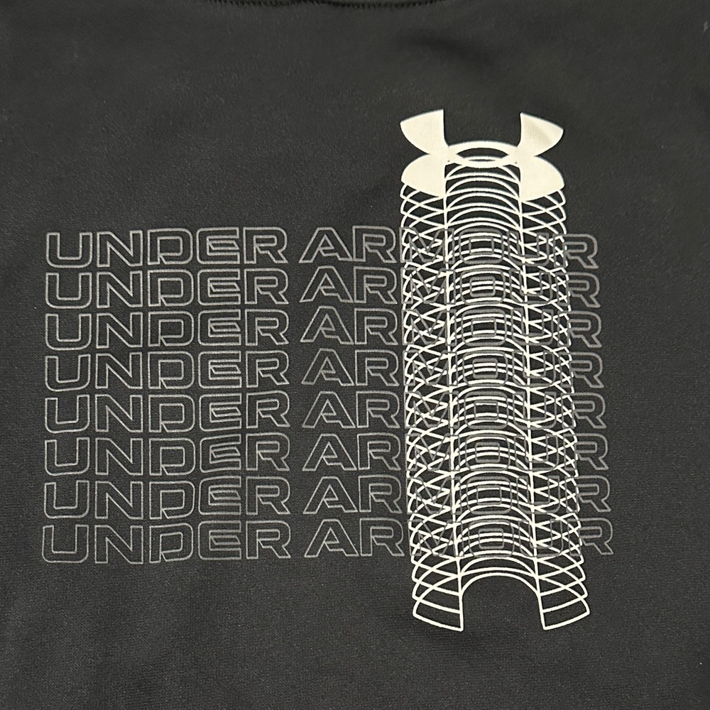 Under Armour Boys L Black Graphic Hoodie
